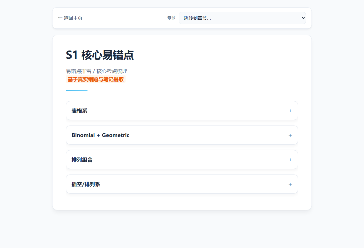 易错热点 · S1 排雷